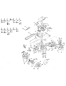Drive parts for Craftsman Front-Engine Lawn Tractor 917254361 from AppliancePartsPros.com