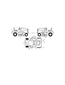 Decals parts for Craftsman Front-Engine Lawn Tractor 917254362 from AppliancePartsPros.com