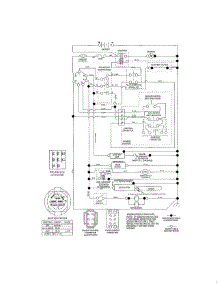 Schematic Diagram parts for Craftsman Front-Engine Lawn Tractor 917254363 from AppliancePartsPros.com