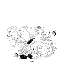 Engine / Housing / Handle parts for Craftsman Gas Walk-Behind Mower 917254381 from AppliancePartsPros.com