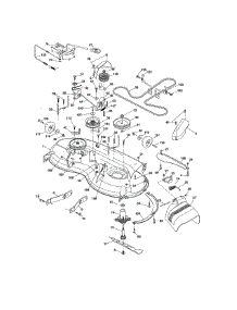 Mower Deck parts for Craftsman Front-Engine Lawn Tractor 917254413 from AppliancePartsPros.com