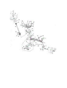 Steering parts for Craftsman Front-Engine Lawn Tractor 917254414 from AppliancePartsPros.com