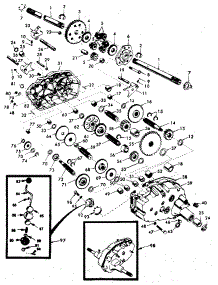 Transaxle parts for Craftsman Front-Engine Lawn Tractor 917254431 from AppliancePartsPros.com