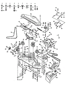 Mower parts for Craftsman Front-Engine Lawn Tractor 917254432 from AppliancePartsPros.com