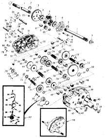 Transaxle parts for Craftsman Front-Engine Lawn Tractor 917254440 from AppliancePartsPros.com