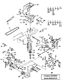 Drive parts for Craftsman Front-Engine Lawn Tractor 917254451 from AppliancePartsPros.com