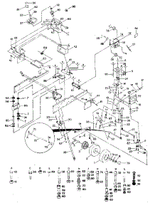 Steering parts for Craftsman Front-Engine Lawn Tractor 917254480 from AppliancePartsPros.com
