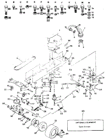 Drive parts for Craftsman Front-Engine Lawn Tractor 917254520 from AppliancePartsPros.com