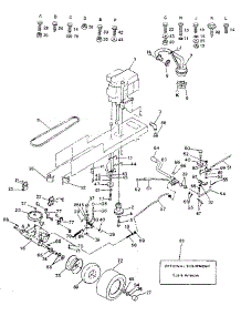 Drive parts for Craftsman Front-Engine Lawn Tractor 917254521 from AppliancePartsPros.com