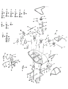 Mower Deck parts for Craftsman Front-Engine Lawn Tractor 917254521 from AppliancePartsPros.com