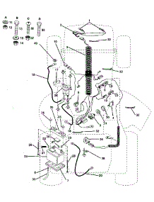 Electrical parts for Craftsman Front-Engine Lawn Tractor 917254530 from AppliancePartsPros.com