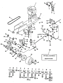 Drive parts for Craftsman Front-Engine Lawn Tractor 917254530 from AppliancePartsPros.com