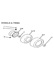 Wheels & Tires parts for Craftsman Front-Engine Lawn Tractor 917254531 from AppliancePartsPros.com