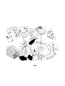 Engine / Housing / Handle parts for Craftsman Gas Walk-Behind Mower 917254541 from AppliancePartsPros.com