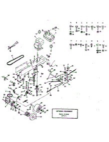 Drive parts for Craftsman Front-Engine Lawn Tractor 917254550 from AppliancePartsPros.com