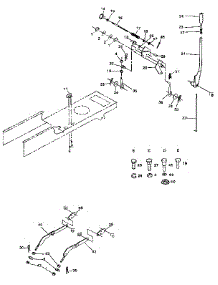Lift Adjustment parts for Craftsman Front-Engine Lawn Tractor 917254551 from AppliancePartsPros.com