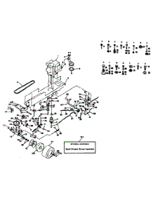 Drive parts for Craftsman Front-Engine Lawn Tractor 917254561 from AppliancePartsPros.com