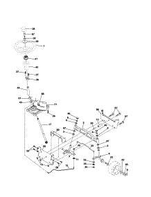 Steering parts for Craftsman Front-Engine Lawn Tractor 917254600 from AppliancePartsPros.com