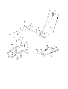 Mower Lift parts for Craftsman Front-Engine Lawn Tractor 917254600 from AppliancePartsPros.com