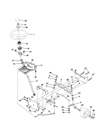 Steering parts for Craftsman Front-Engine Lawn Tractor 917254601 from AppliancePartsPros.com