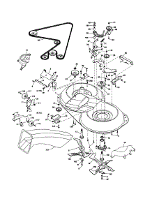 Mower parts for Craftsman Front-Engine Lawn Tractor 917254601 from AppliancePartsPros.com