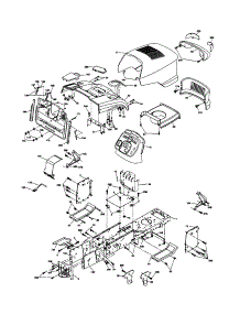 Chassis & Enclosures parts for Craftsman Front-Engine Lawn Tractor 917254602 from AppliancePartsPros.com