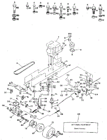 Drive parts for Craftsman Front-Engine Lawn Tractor 917254623 from AppliancePartsPros.com