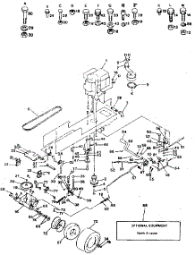 Drive parts for Craftsman Front-Engine Lawn Tractor 917254630 from AppliancePartsPros.com
