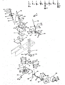 Steering And Front Axle parts for Craftsman Front-Engine Lawn Tractor 917254630 from AppliancePartsPros.com
