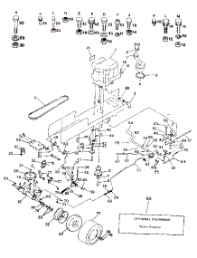 Drive parts for Craftsman Front-Engine Lawn Tractor 917254632 from AppliancePartsPros.com