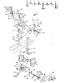 Steering And Front Axle parts for Craftsman Front-Engine Lawn Tractor 917254632 from AppliancePartsPros.com