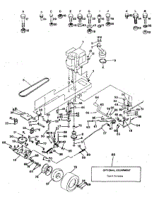 Drive parts for Craftsman Front-Engine Lawn Tractor 917254640 from AppliancePartsPros.com