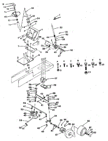 Steering And Front Axle parts for Craftsman Front-Engine Lawn Tractor 917254640 from AppliancePartsPros.com
