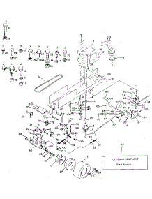 Drive parts for Craftsman Front-Engine Lawn Tractor 917254643 from AppliancePartsPros.com