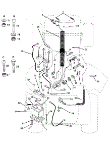 Electrical parts for Craftsman Front-Engine Lawn Tractor 917254651 from AppliancePartsPros.com