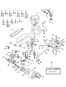 Drive parts for Craftsman Front-Engine Lawn Tractor 917254651 from AppliancePartsPros.com