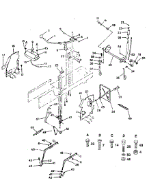 Lift Adjustment parts for Craftsman Front-Engine Lawn Tractor 917254651 from AppliancePartsPros.com