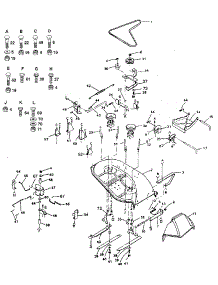 Mower Deck parts for Craftsman Front-Engine Lawn Tractor 917254651 from AppliancePartsPros.com