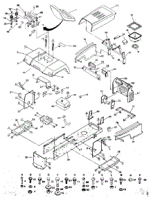 Chassis And Enclosures parts for Craftsman Front-Engine Lawn Tractor 917254660 from AppliancePartsPros.com