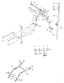 Lift Adjustment parts for Craftsman Front-Engine Lawn Tractor 917254660 from AppliancePartsPros.com