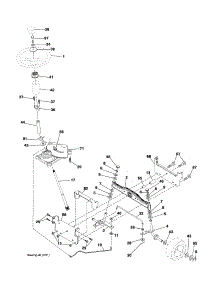 Steering parts for Craftsman Front-Engine Lawn Tractor 917254690 from AppliancePartsPros.com