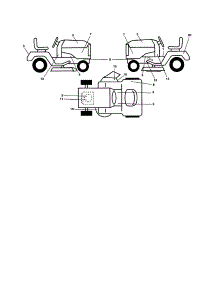 Decals parts for Craftsman Front-Engine Lawn Tractor 917254690 from AppliancePartsPros.com