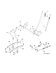 Mower Lift parts for Craftsman Front-Engine Lawn Tractor 917254690 from AppliancePartsPros.com