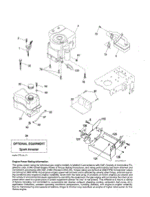 Engine parts for Craftsman Front-Engine Lawn Tractor 917254691 from AppliancePartsPros.com