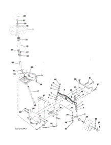 Steering parts for Craftsman Front-Engine Lawn Tractor 917254691 from AppliancePartsPros.com