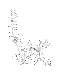 Steering parts for Craftsman Front-Engine Lawn Tractor 917254702 from AppliancePartsPros.com