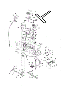 Mower Deck parts for Craftsman Front-Engine Lawn Tractor 917254702 from AppliancePartsPros.com