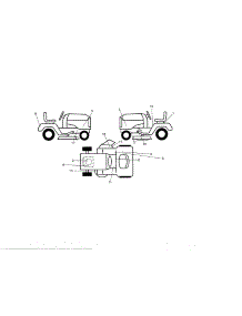 Decals parts for Craftsman Front-Engine Lawn Tractor 917254702 from AppliancePartsPros.com