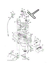 Mower Deck parts for Craftsman Front-Engine Lawn Tractor 917254703 from AppliancePartsPros.com