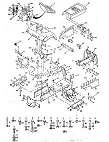 Chassis And Enclosures parts for Craftsman Front-Engine Lawn Tractor 917254710 from AppliancePartsPros.com